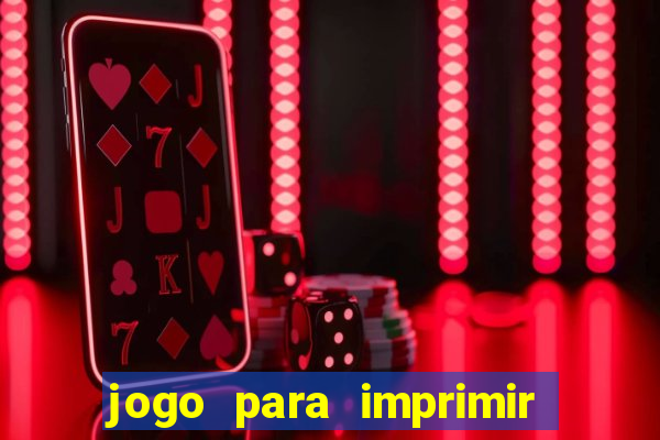 jogo para imprimir e montar